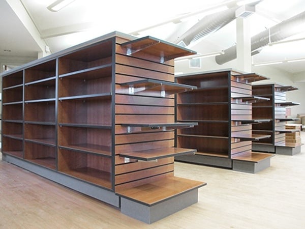 Custom Wood Gondola Shelving