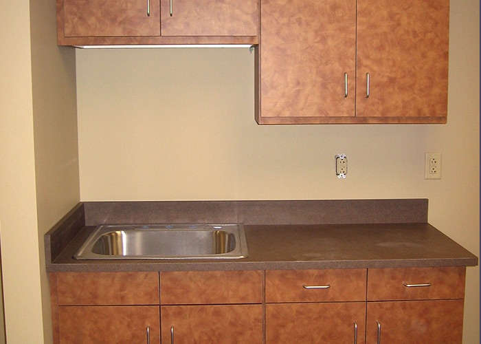 Pharmacy Sink and Cabinets