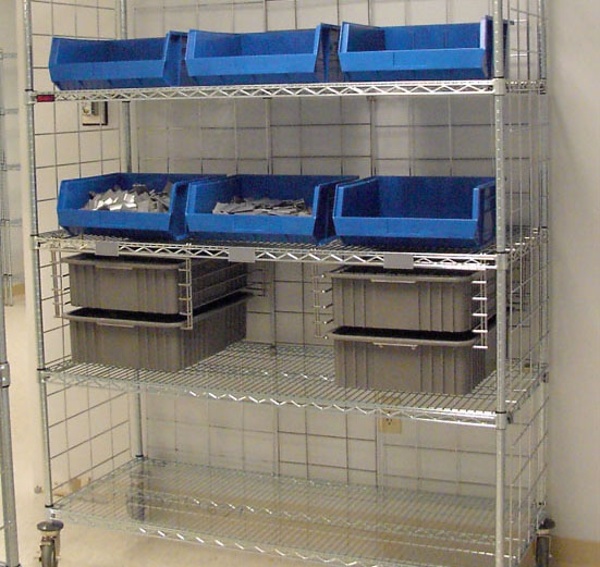 Closed Door Pharmacy Storage Bins