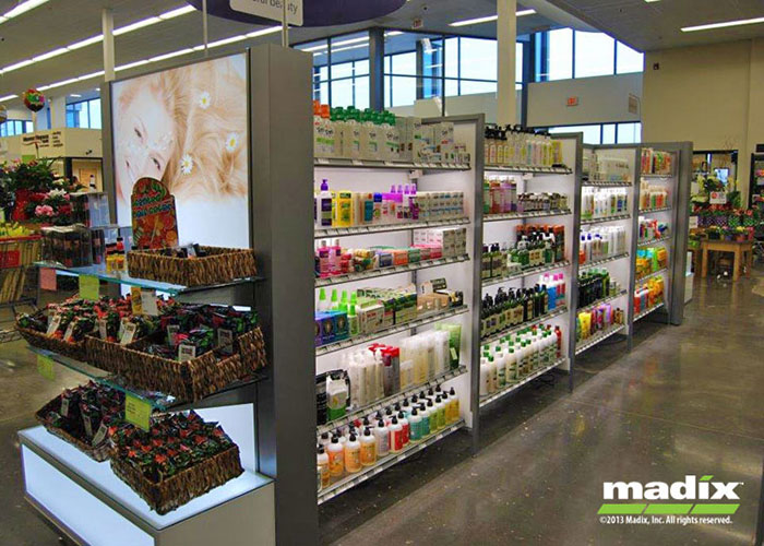 Vesta Shelving with Storage Lighted