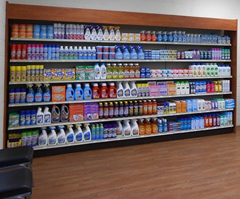 Pharmacy Metal Wall Shelving